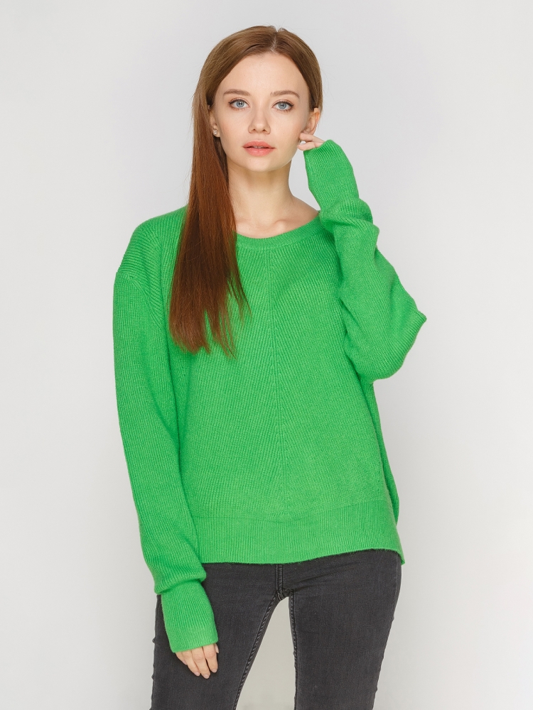 Ярко зеленый свитер купить