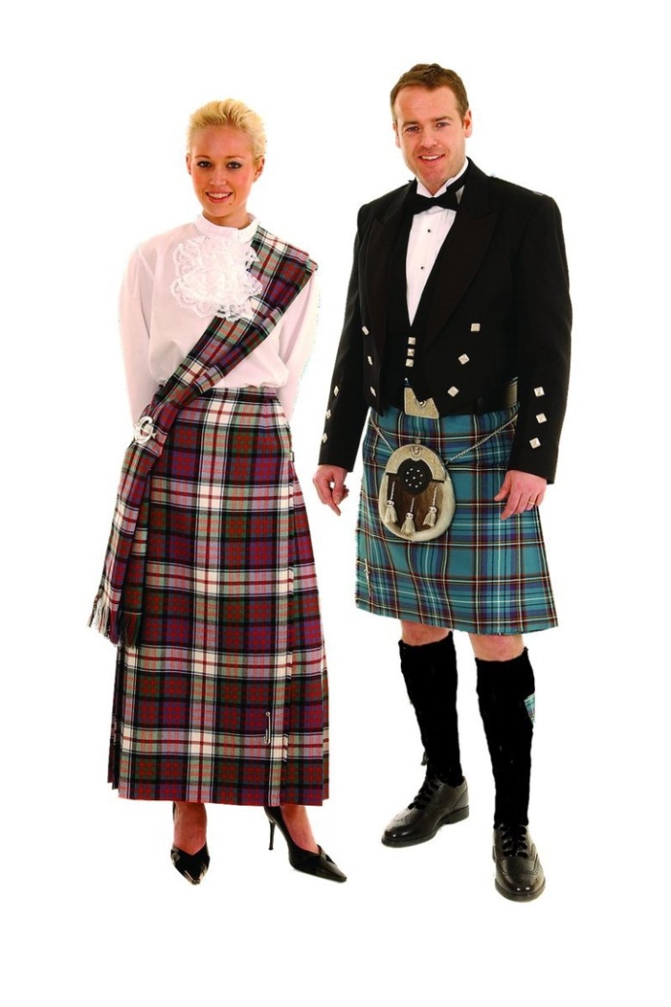 Шотландская женская одежда