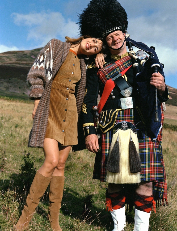 Платье в шотландском стиле