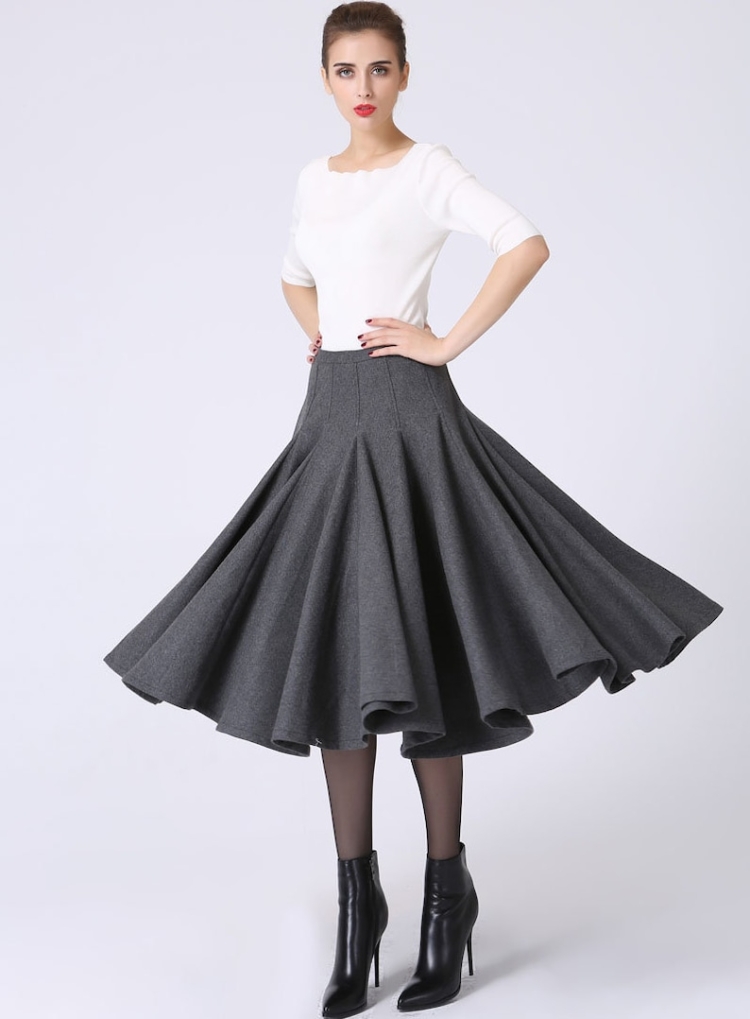 Emka Fashion юбка со складками с поясом