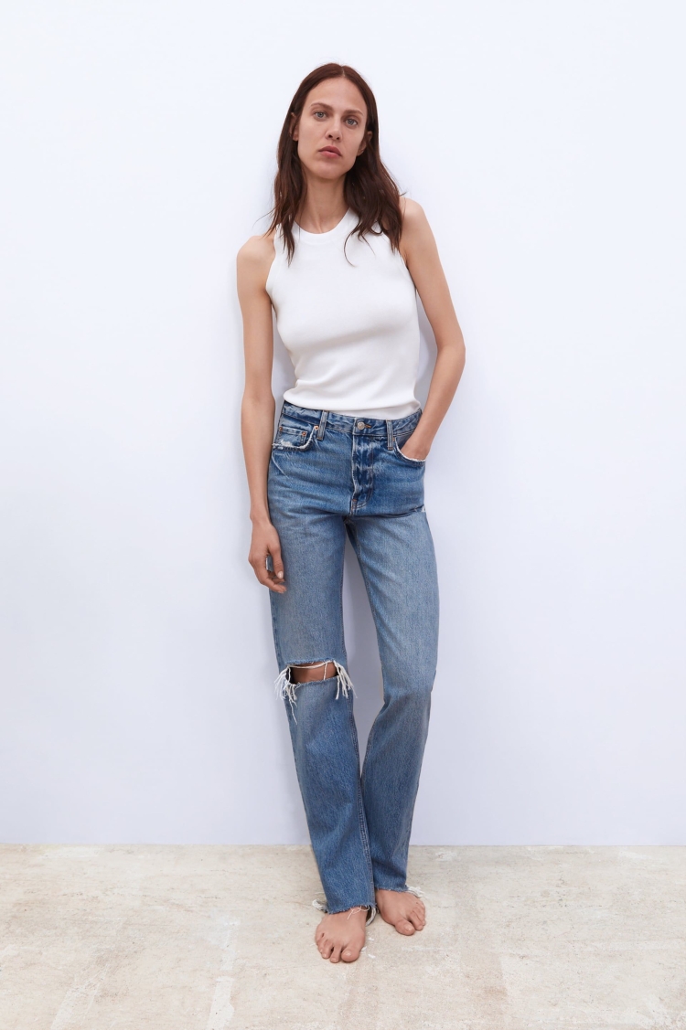 Zara Relaxed straight Jeans