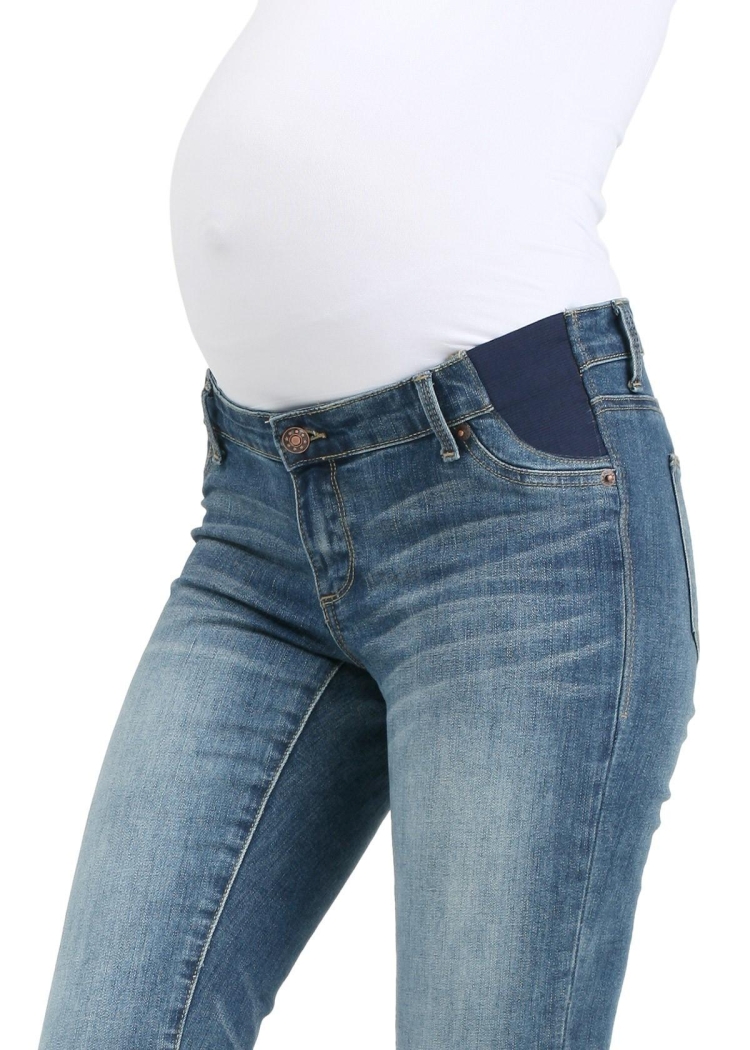 Образы для беременных в джинсах
