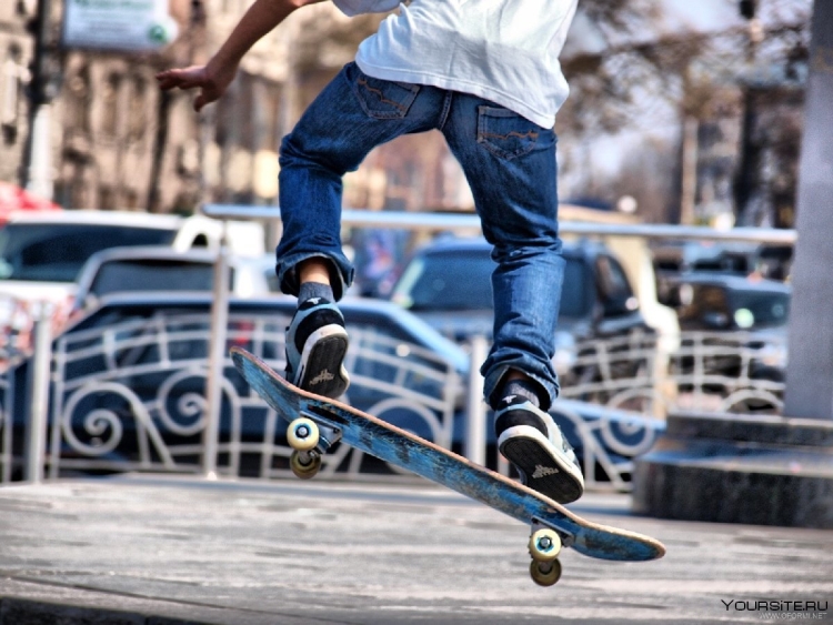 First Skateboarding