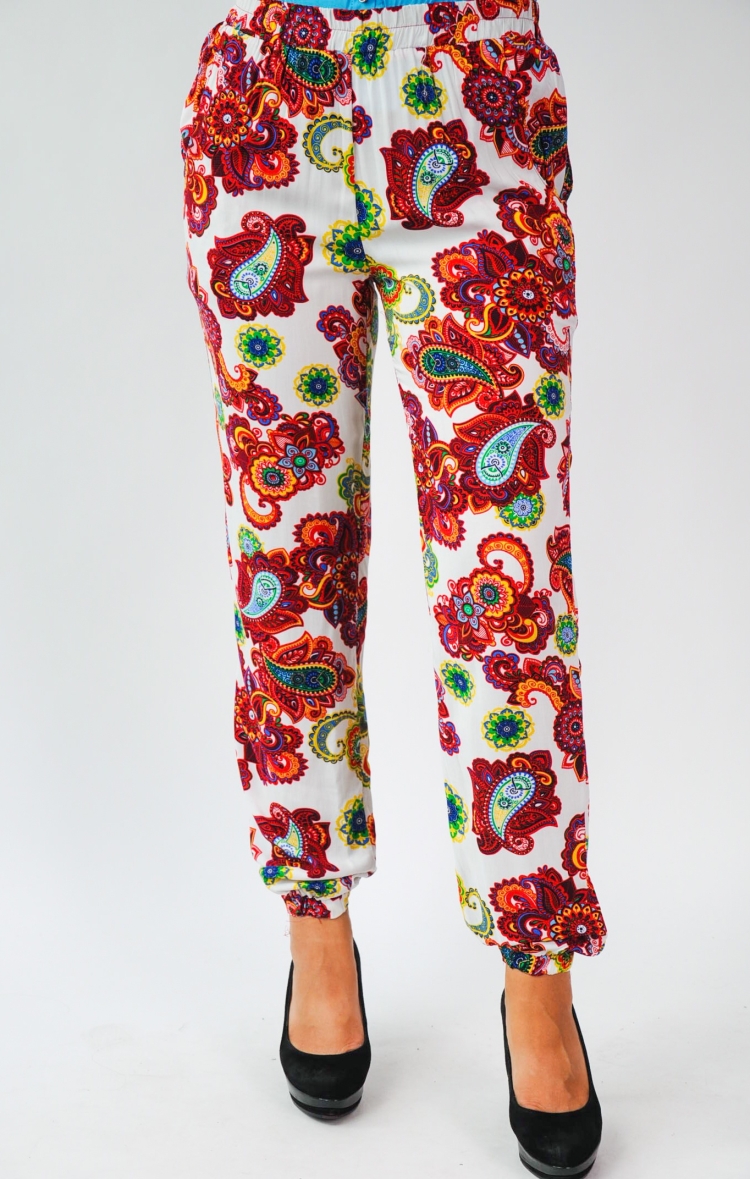 Летние цветные брюки женские