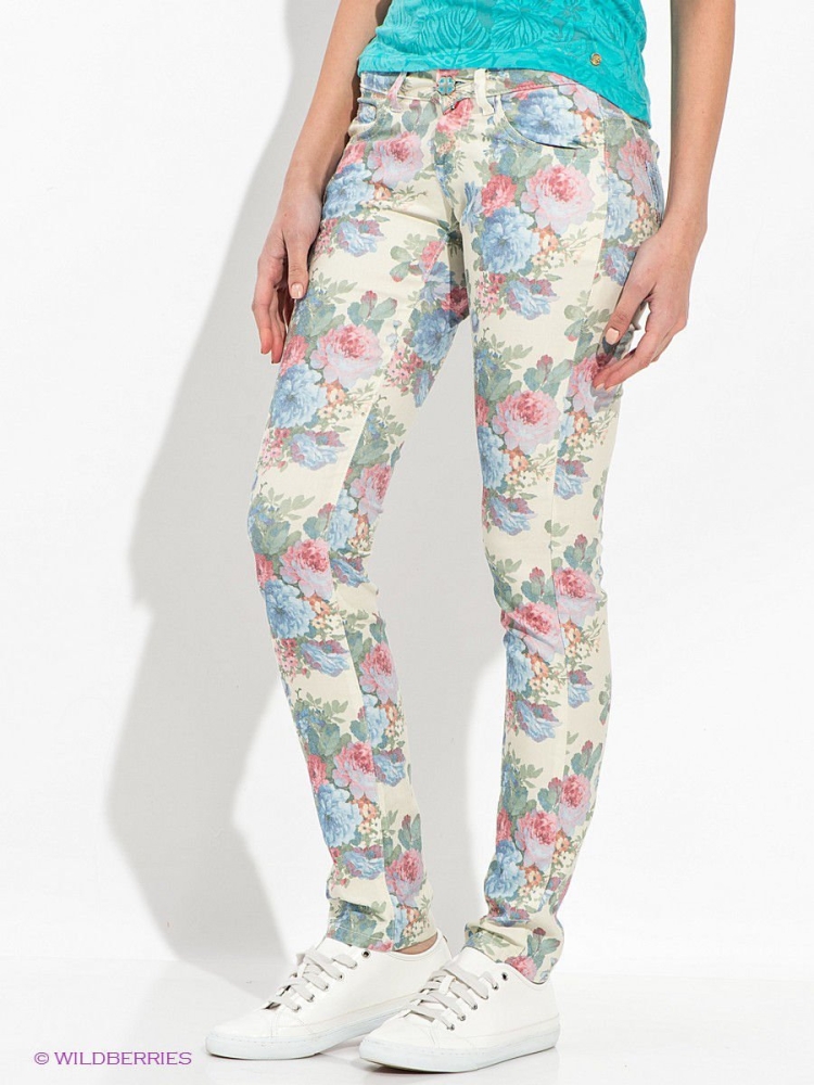 Летние цветочные брюки