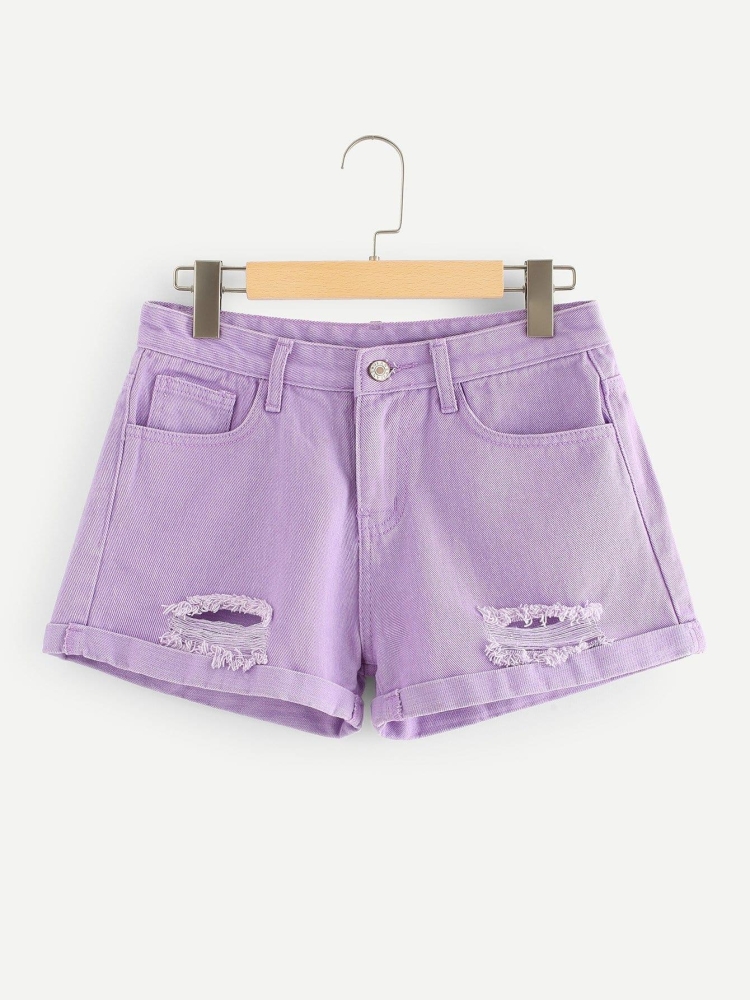 Пижамные шорты фиолетовые
